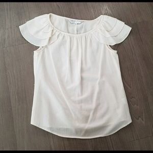 Trina Turk off-white top / blouse, size small